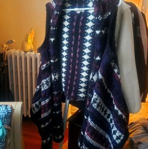 Knit cardi vest